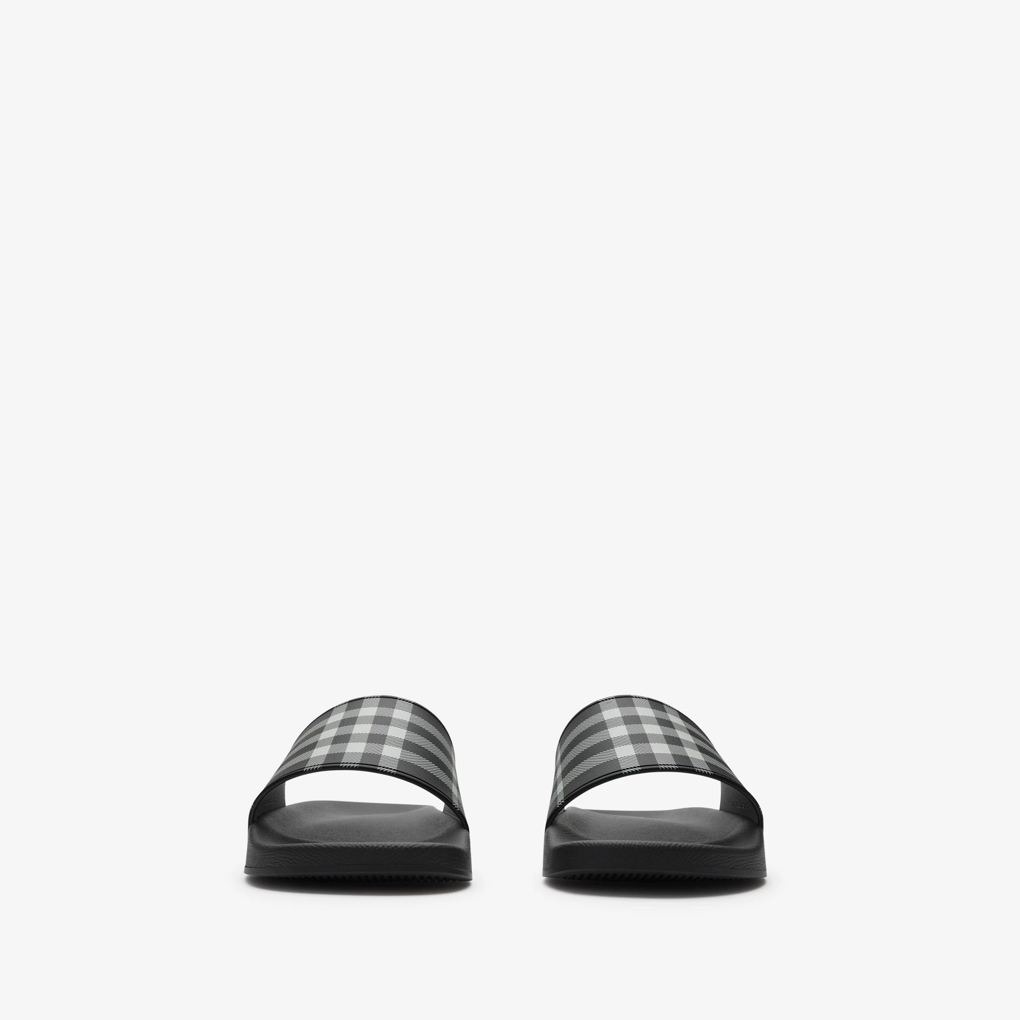 Burberry Check Slides (black)