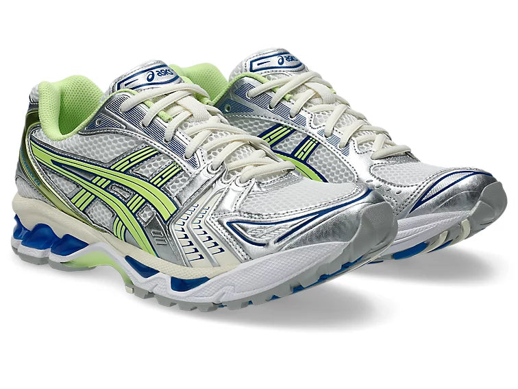 Asics White/Lime Green