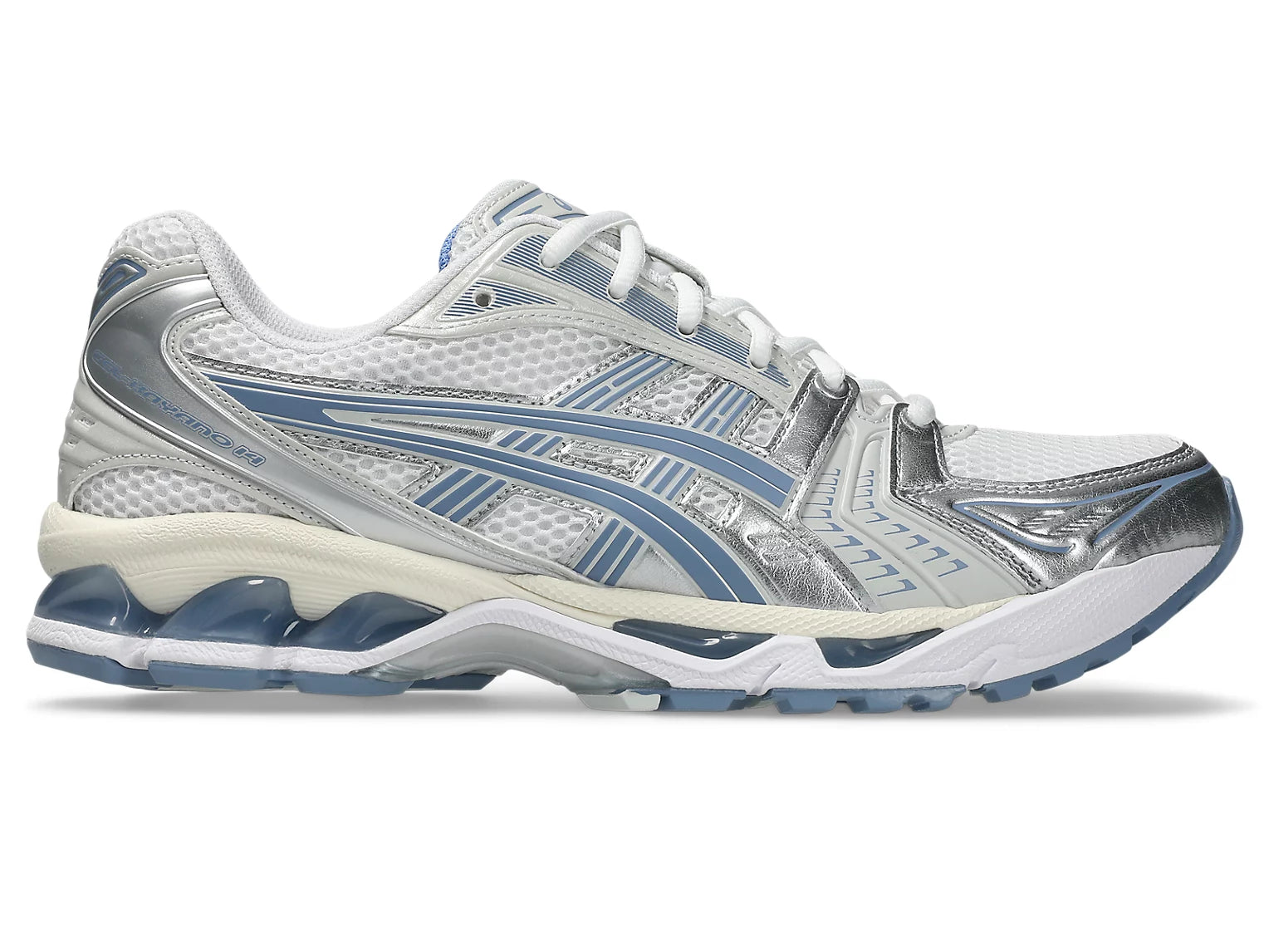 Asics White/Light Navy
