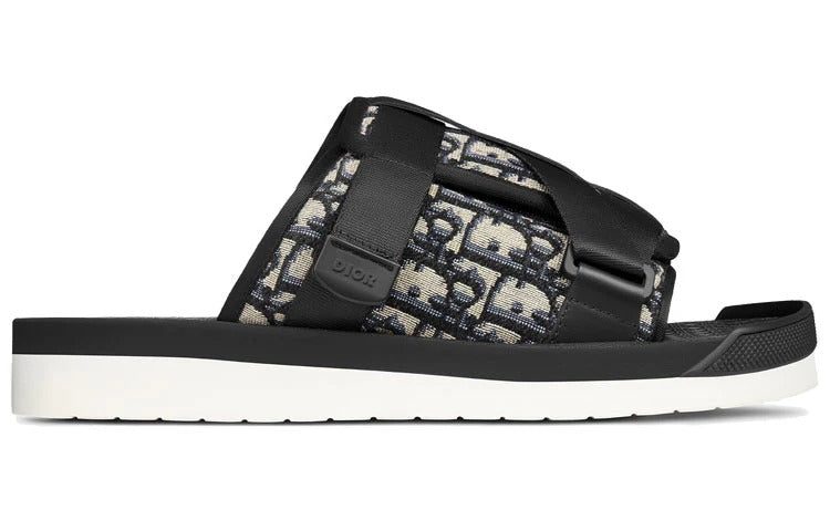 DIOR Alpha Oblique Slippers Black