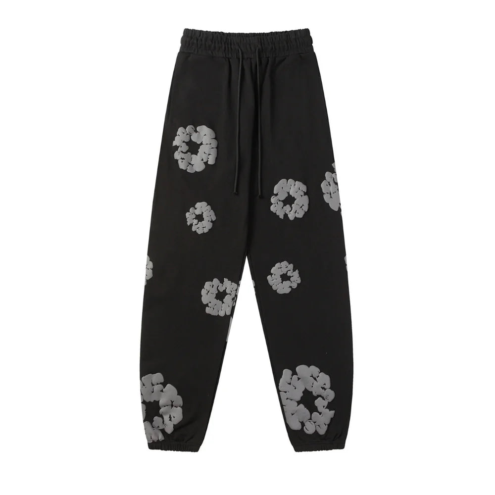 DENIM TRS BLACK GREY TRACKSUIT