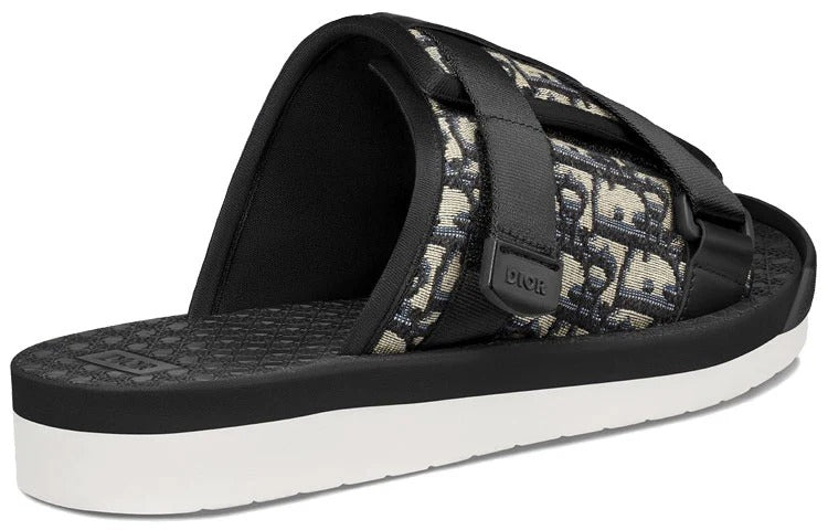 DIOR Alpha Oblique Slippers Black