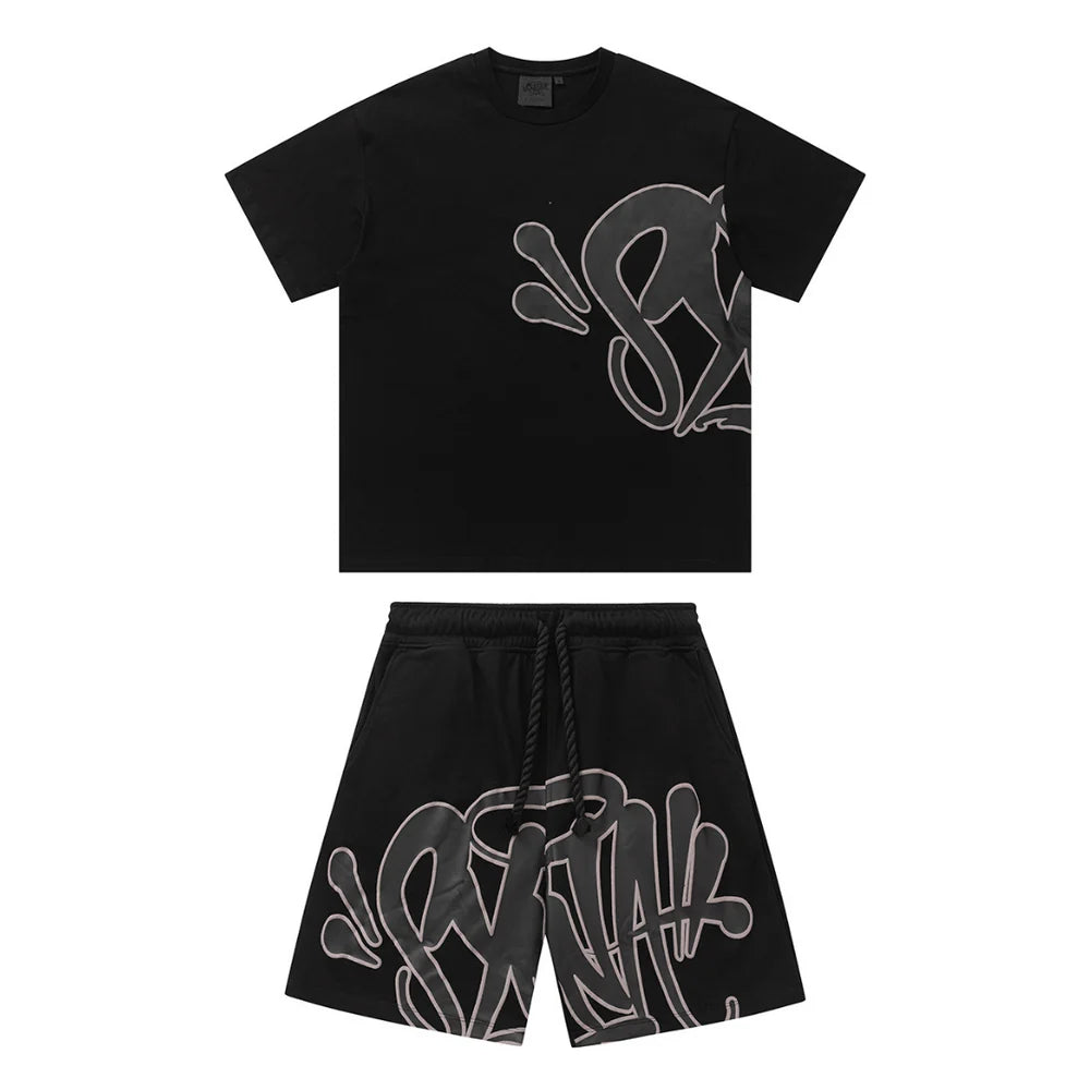 SYNA WORLDD BLACK SHORT SET