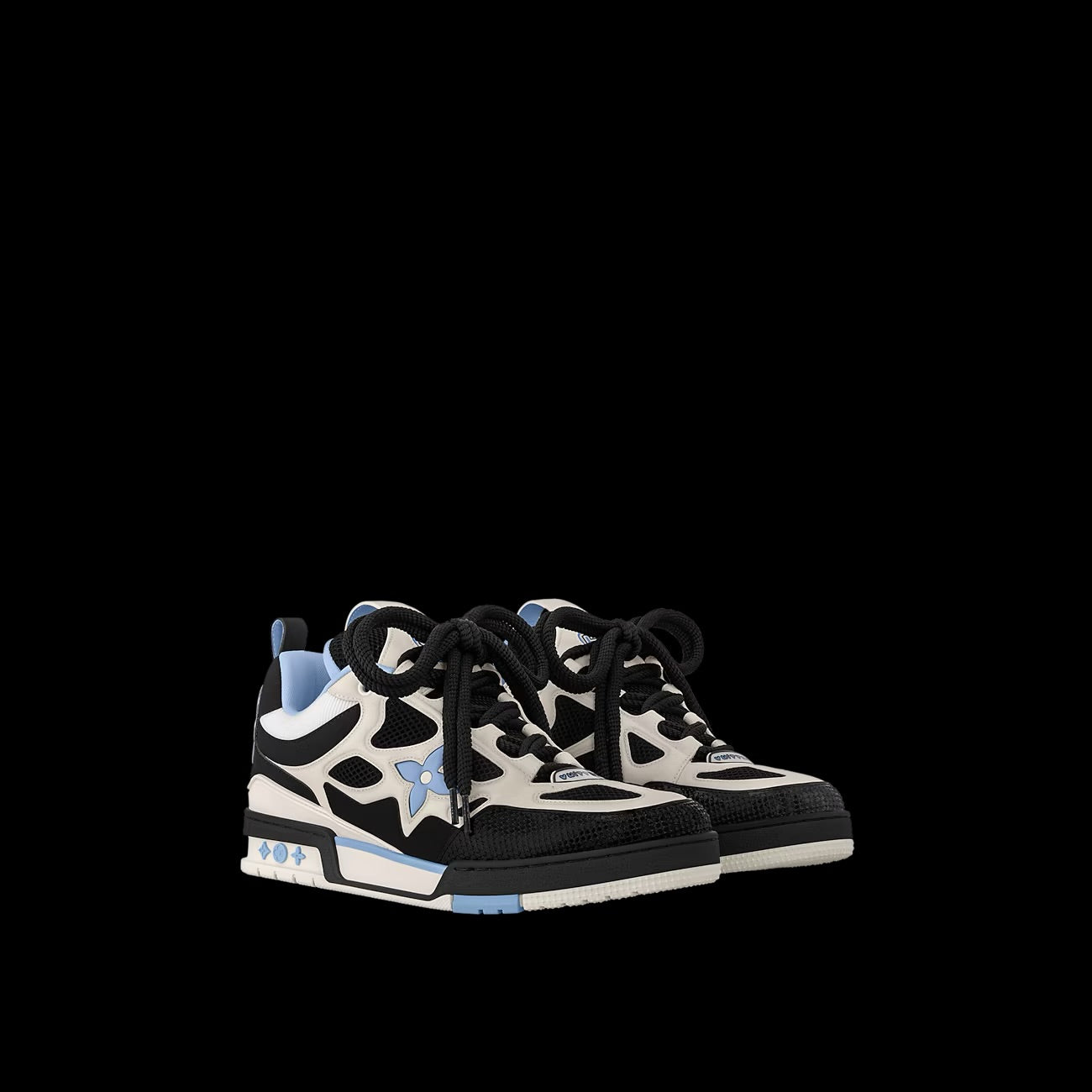 LV Skate Trainers Blue White & Black