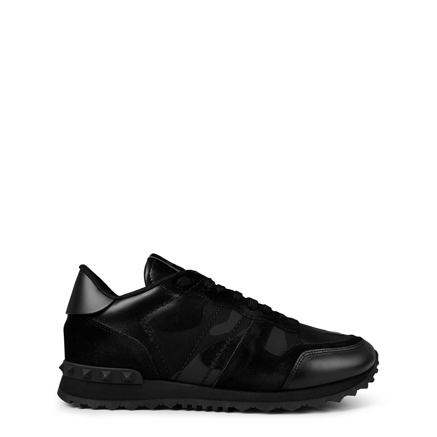 VALENTINO GARAVANI Rockstud Camouflage Sneaker (Black)