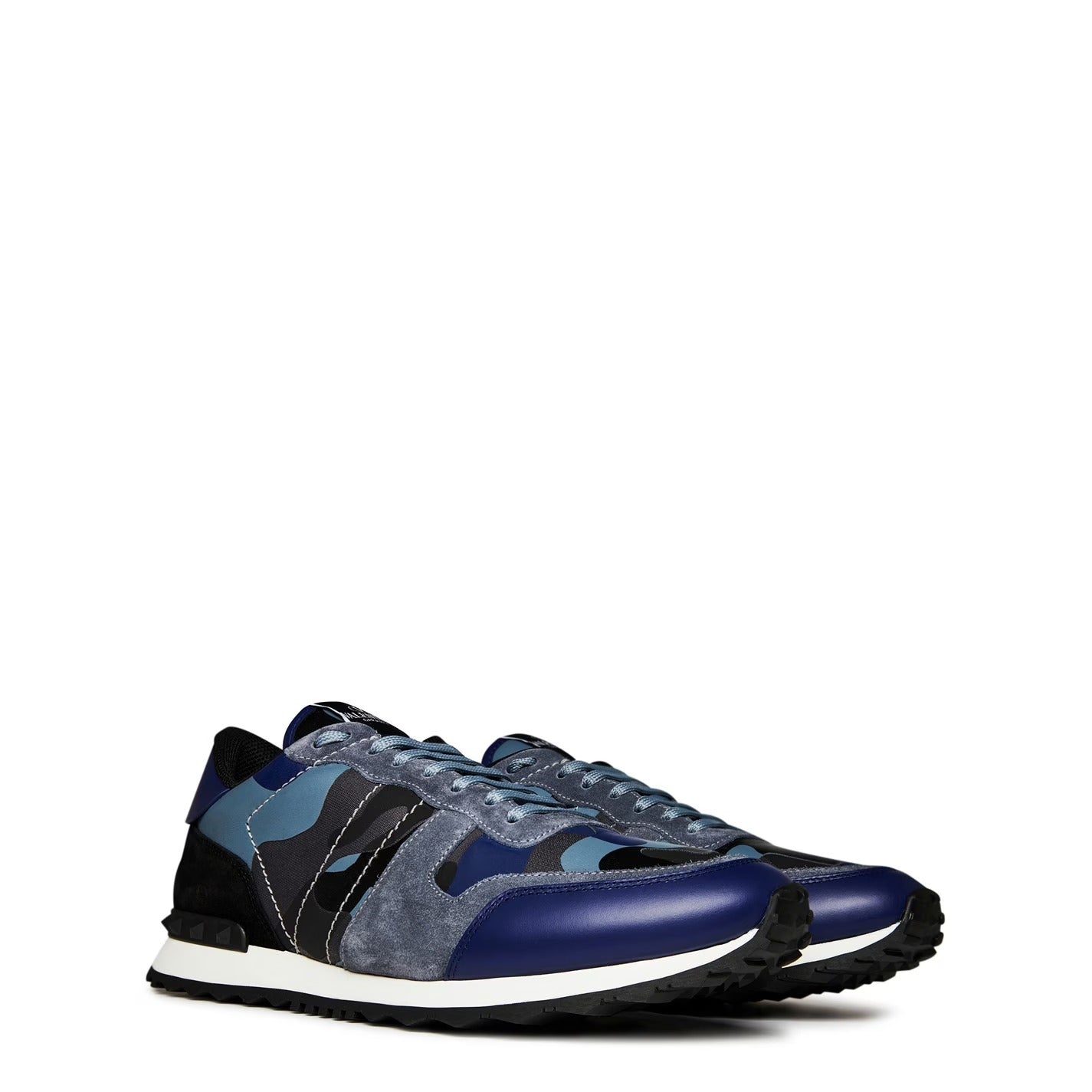 VALENTINO GARAVANI Rockstud Camouflage Sneaker (Deep Grey)
