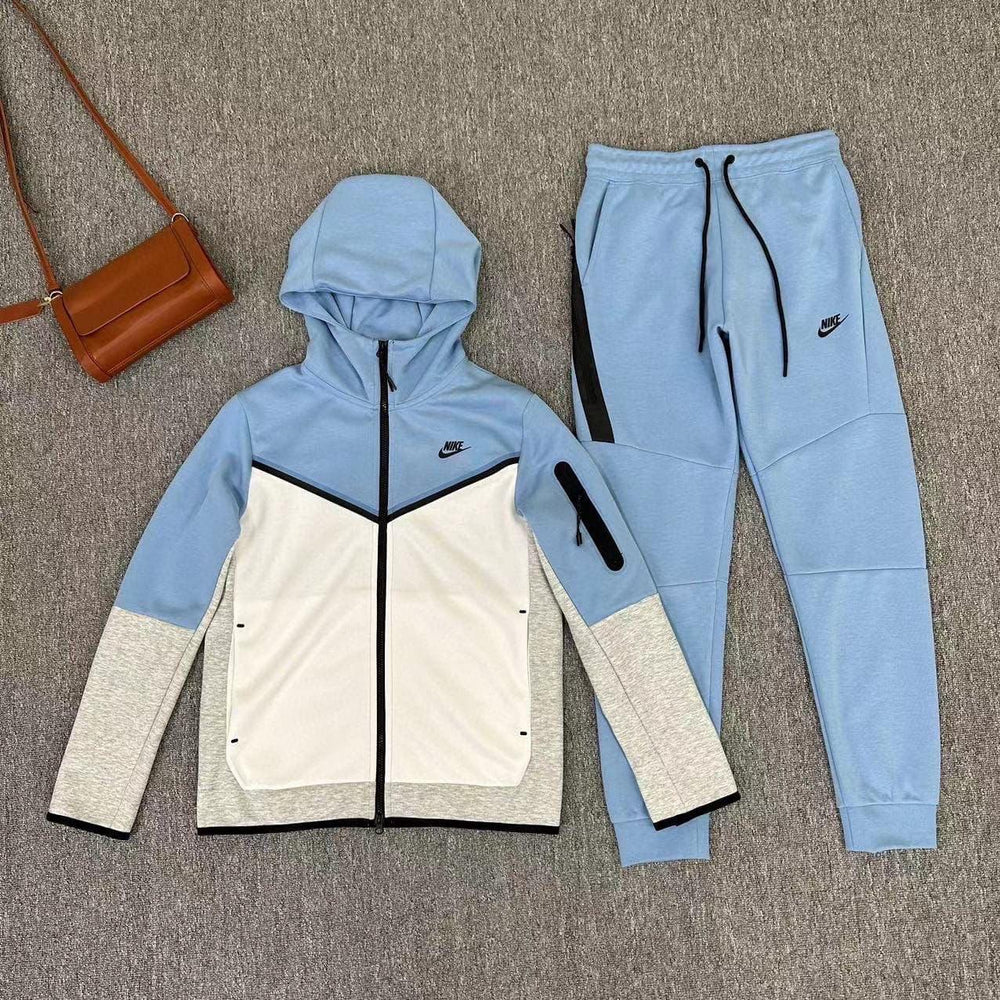 Nike baby blue Tech Fleece Hoodie & Joggers
