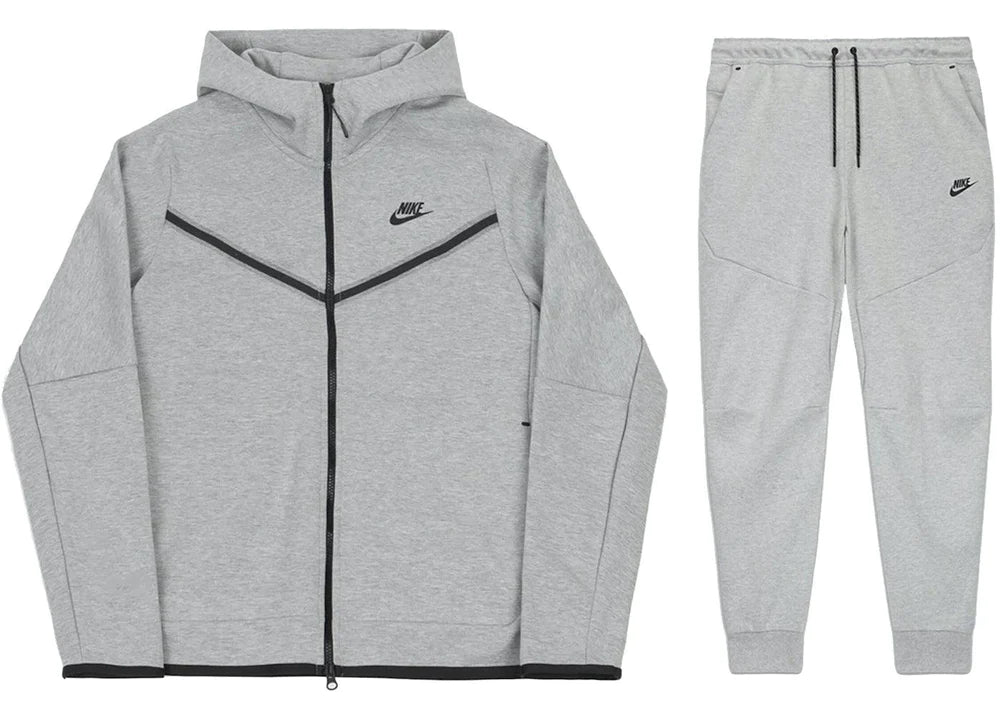 Grey Nike Tech Fleece Hoodie & Joggers