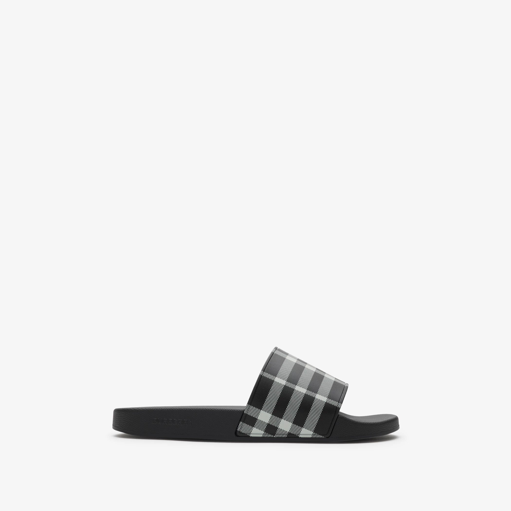 Burberry Check Slides (black)
