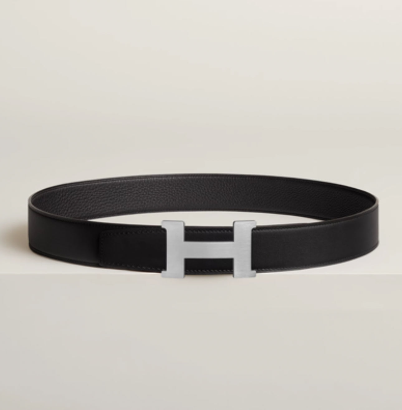 H leather belt Hermès