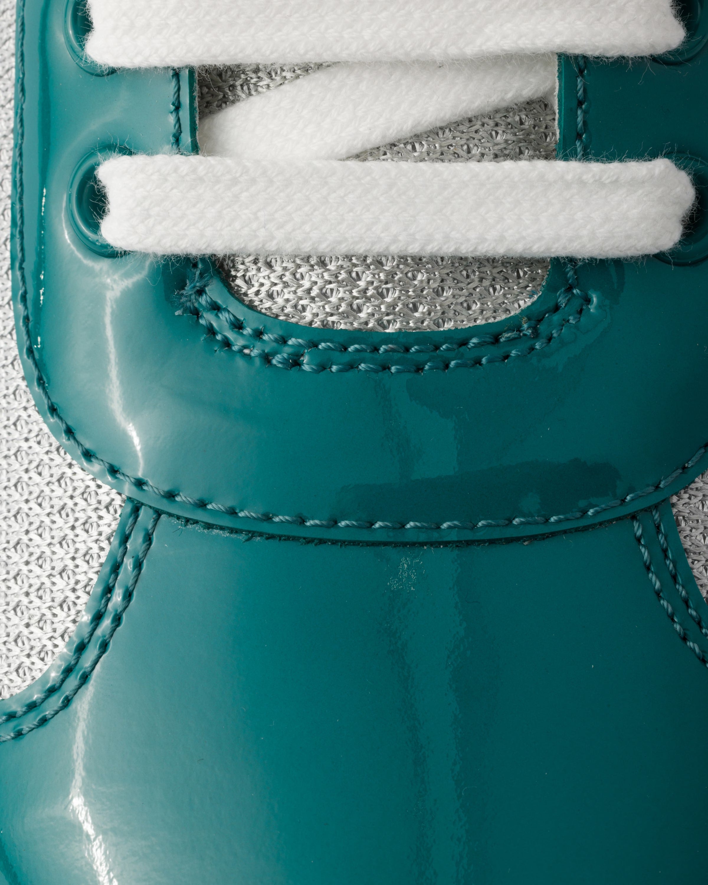 Patent leather and technical fabric Prada America's Cup sneakers( Lagoon Blue/Silver)