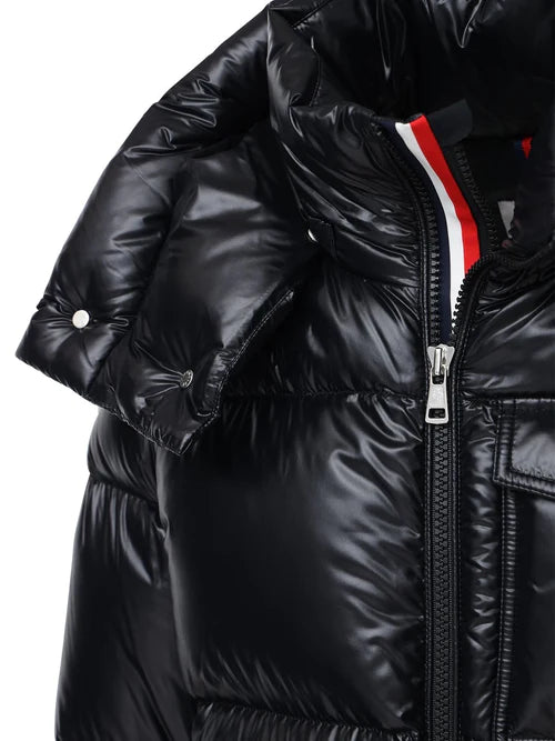 MONCLER Montbeliard nylon laque down jacket