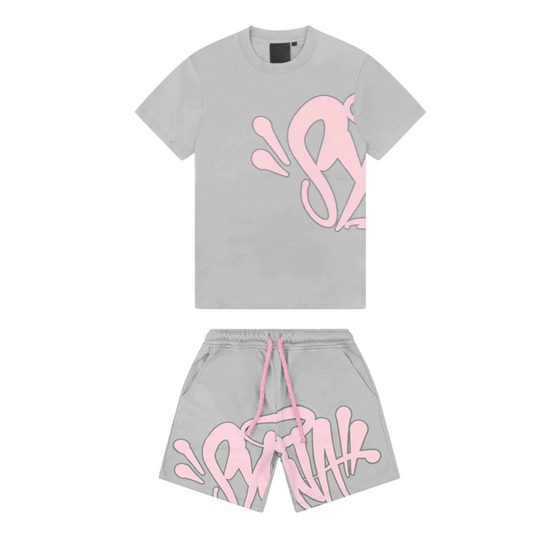 Syna world grey and pink short set