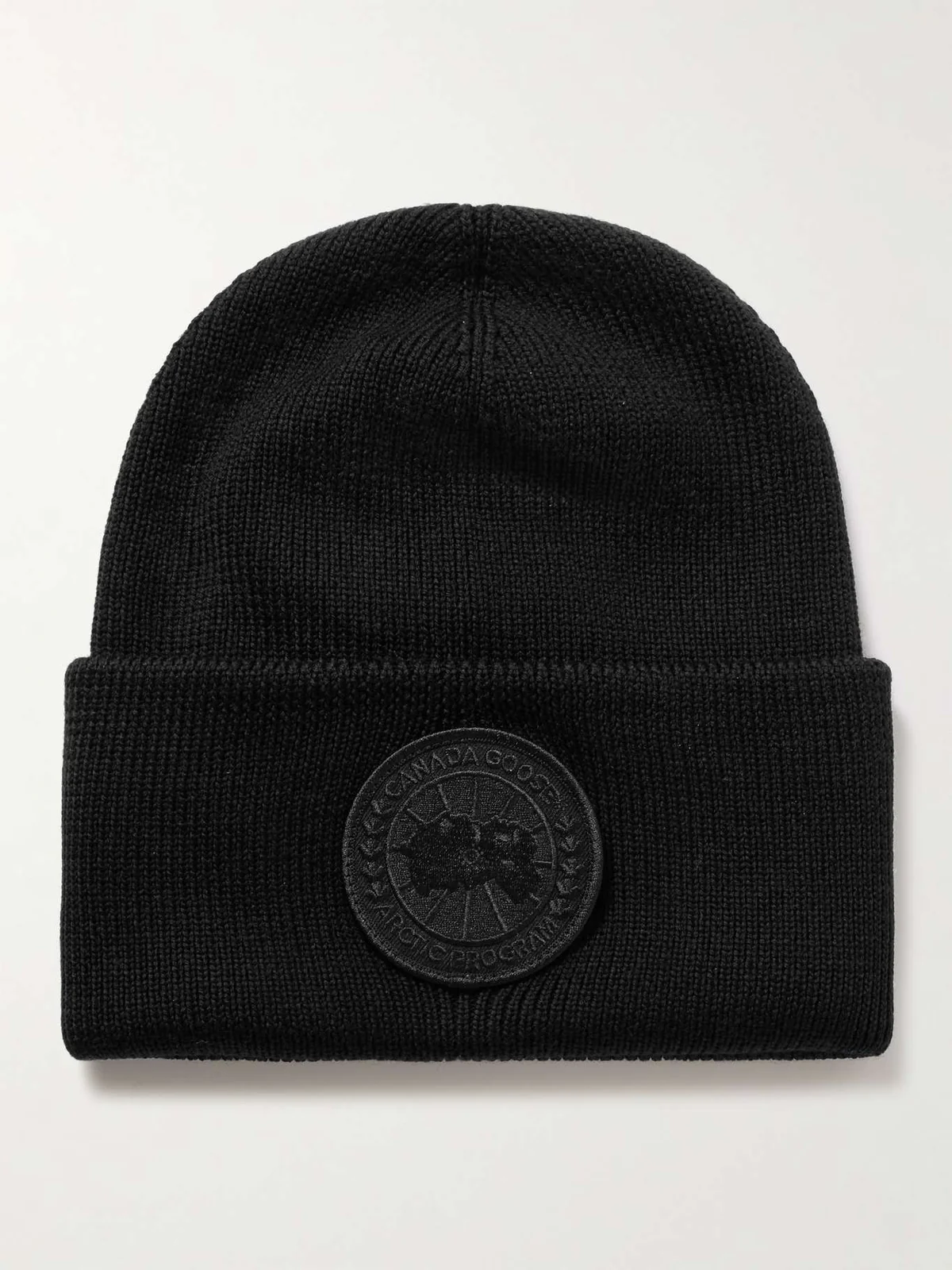 CANADA GOOSE Logo-Appliquéd Wool Beanie