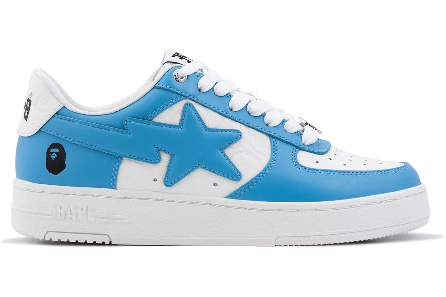 A Bathing Ape Bape Sta Low #3 White Blue Cloud Camo