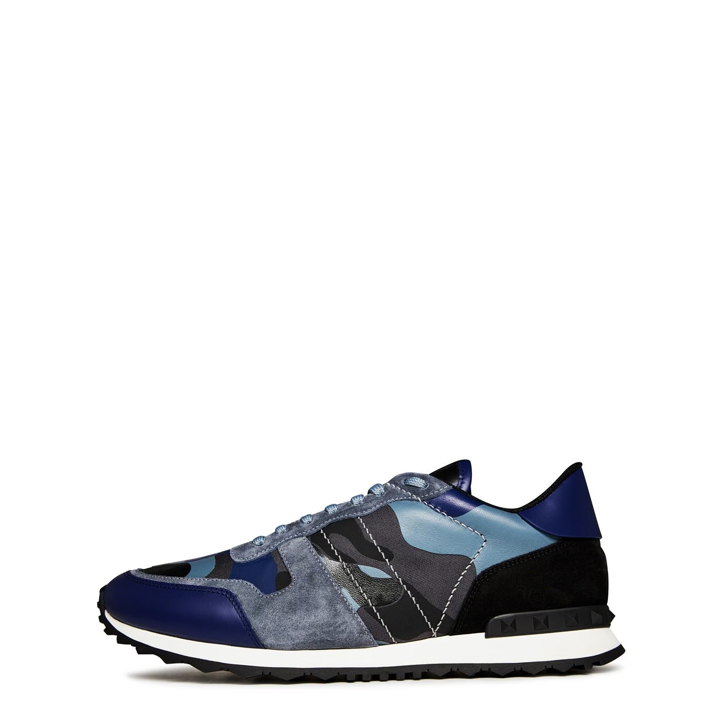 VALENTINO GARAVANI Rockstud Camouflage Sneaker (Deep Grey)