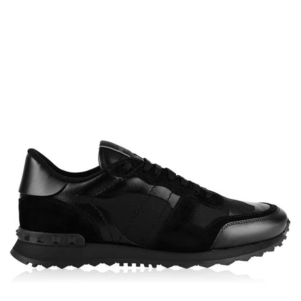 VALENTINO GARAVANI Rockstud Camouflage Sneaker (Black)