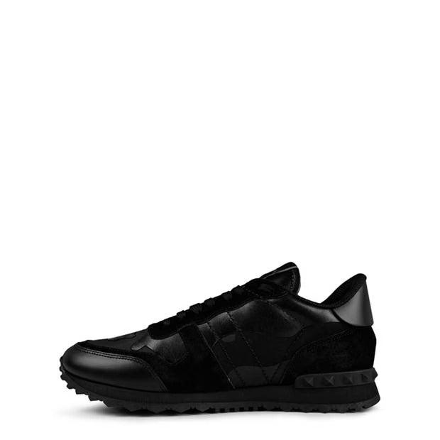 VALENTINO GARAVANI Rockstud Camouflage Sneaker (Black)