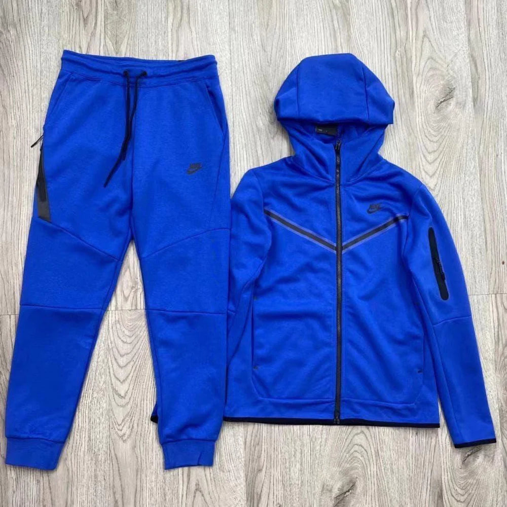 Blue Nike Tech Fleece Hoodie & Joggers