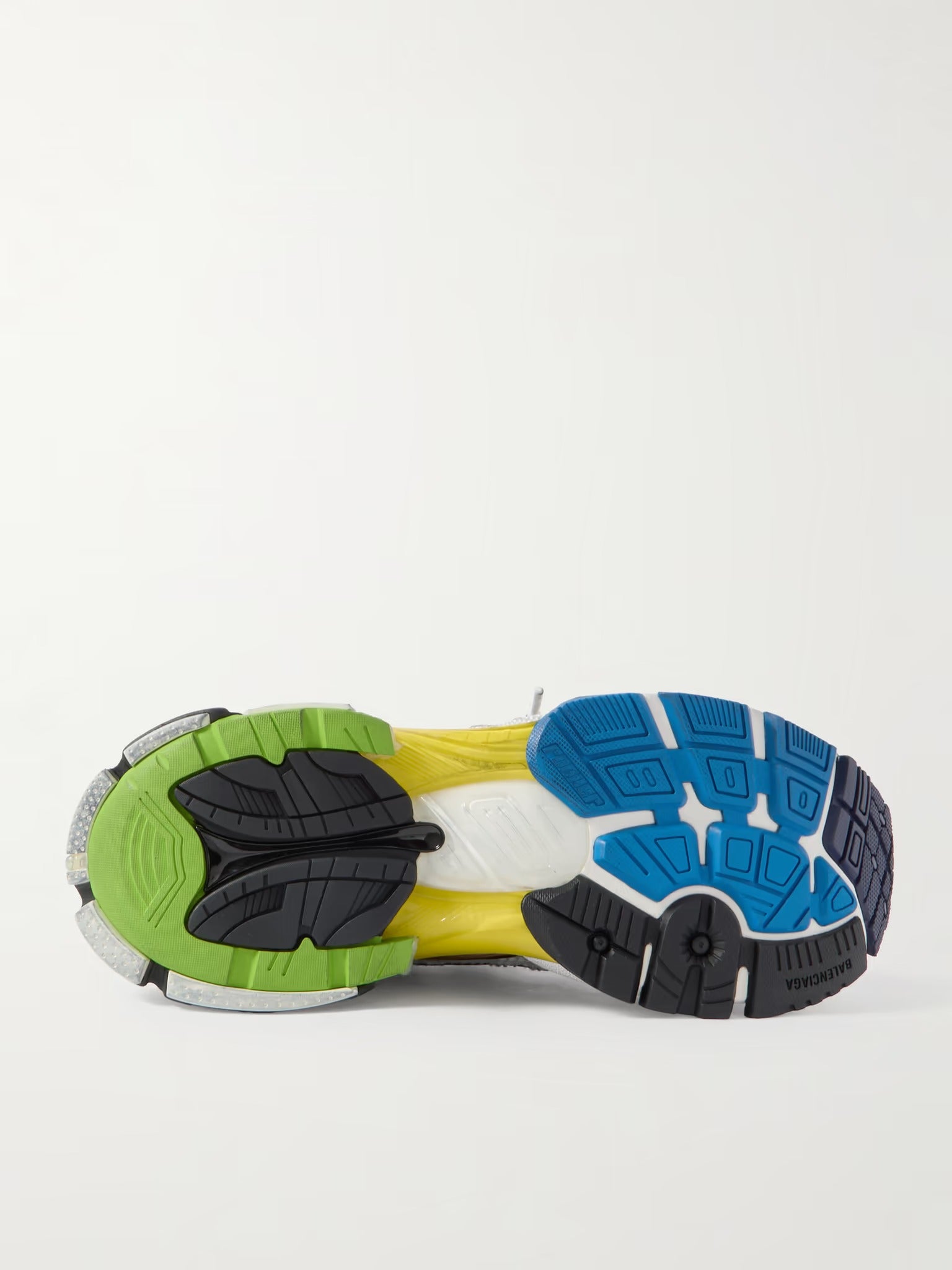 Runner Distressed Rubber and Mesh Sneakers