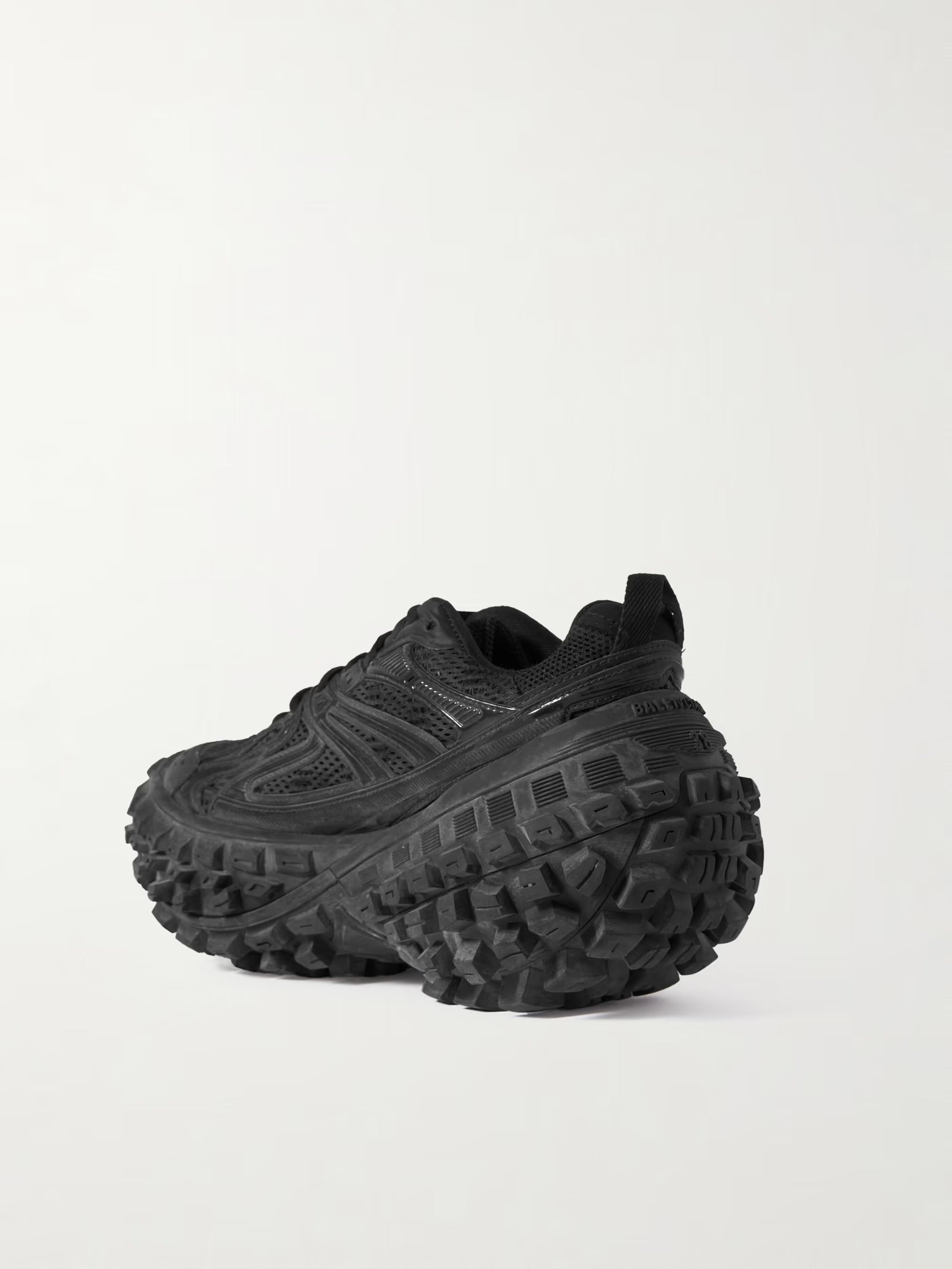 BALENCIAGA Bouncer mesh and rubber platform sneakers